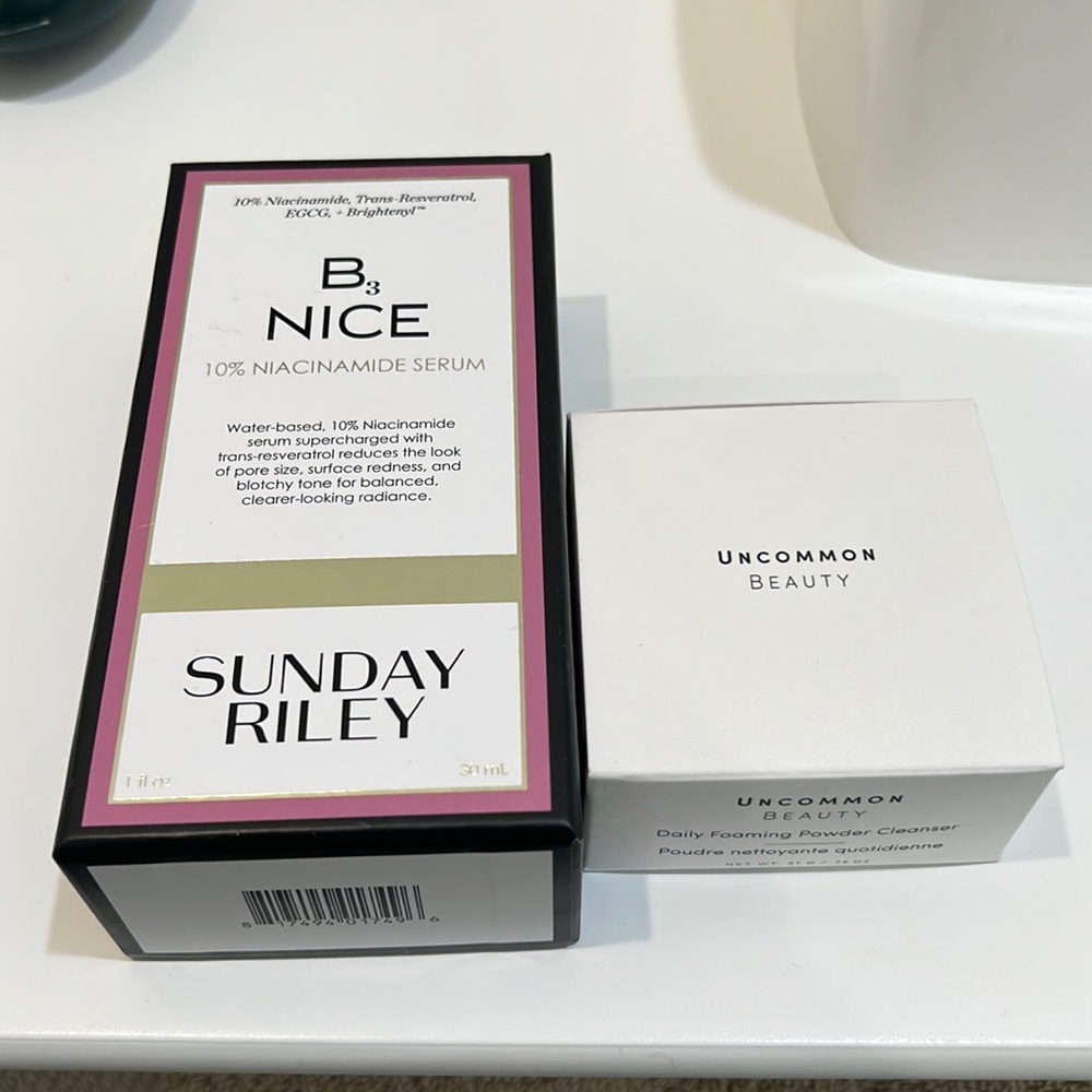 Sunday Riley B3 Nice Niacinamide Serum + Uncommon Beauty Daily Foaming Cleanser